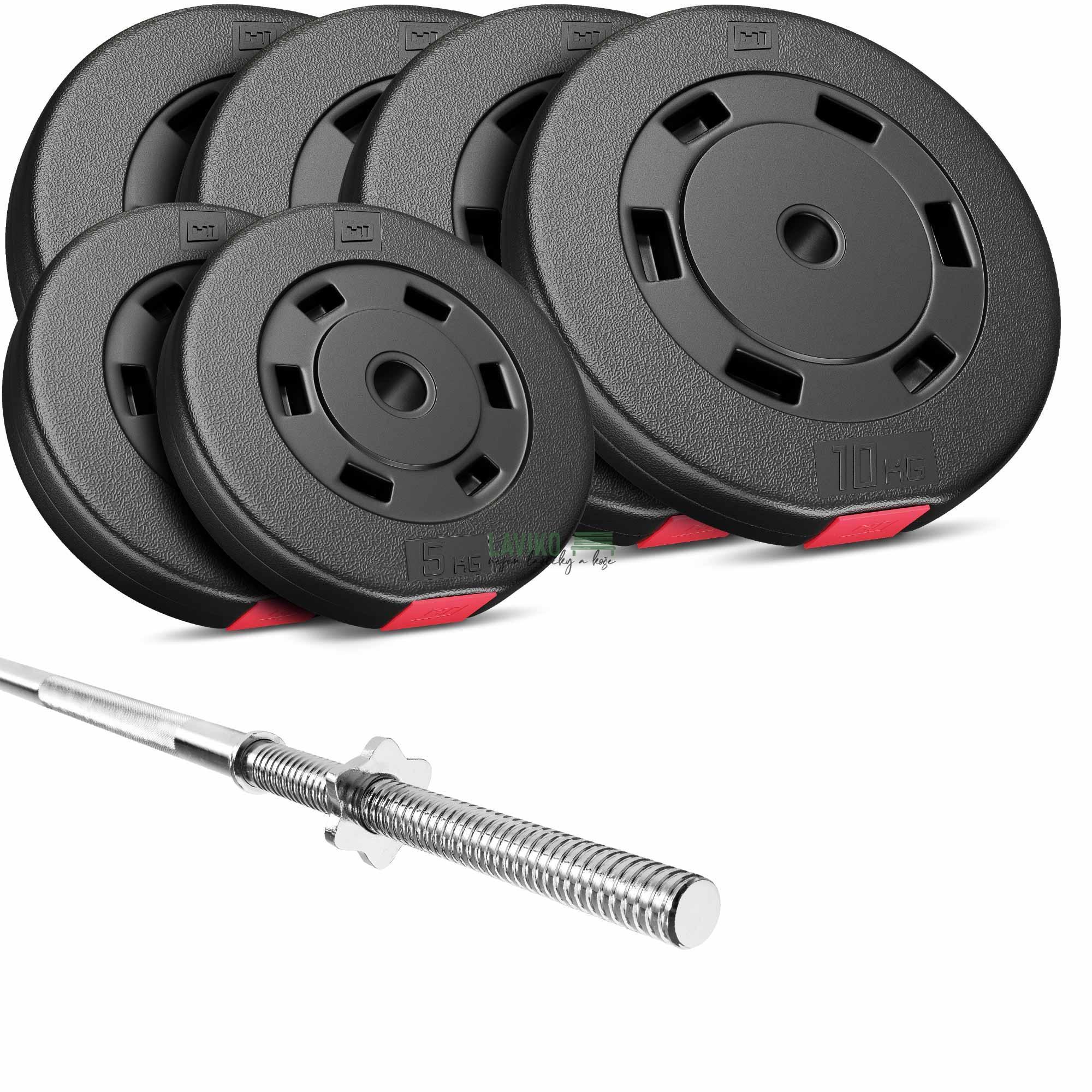 Nakládací činkový set FARAGO, 75 kg