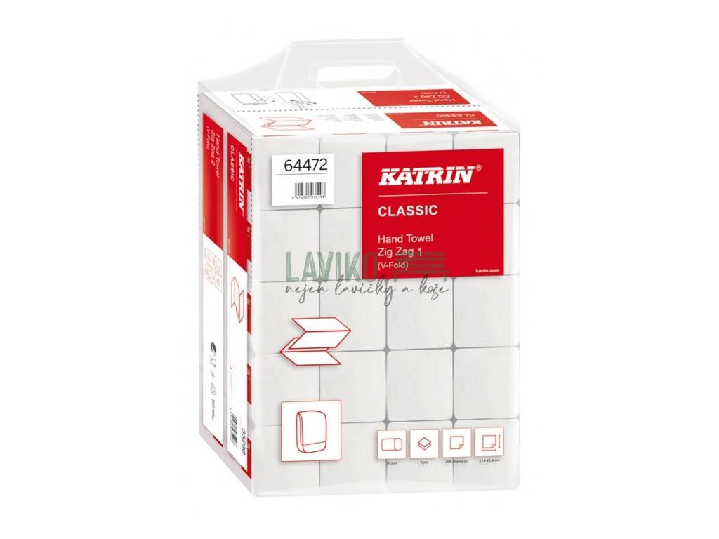 Papírové ručníky KATRIN 64472 Handy Pack, skládané, 6000 ks