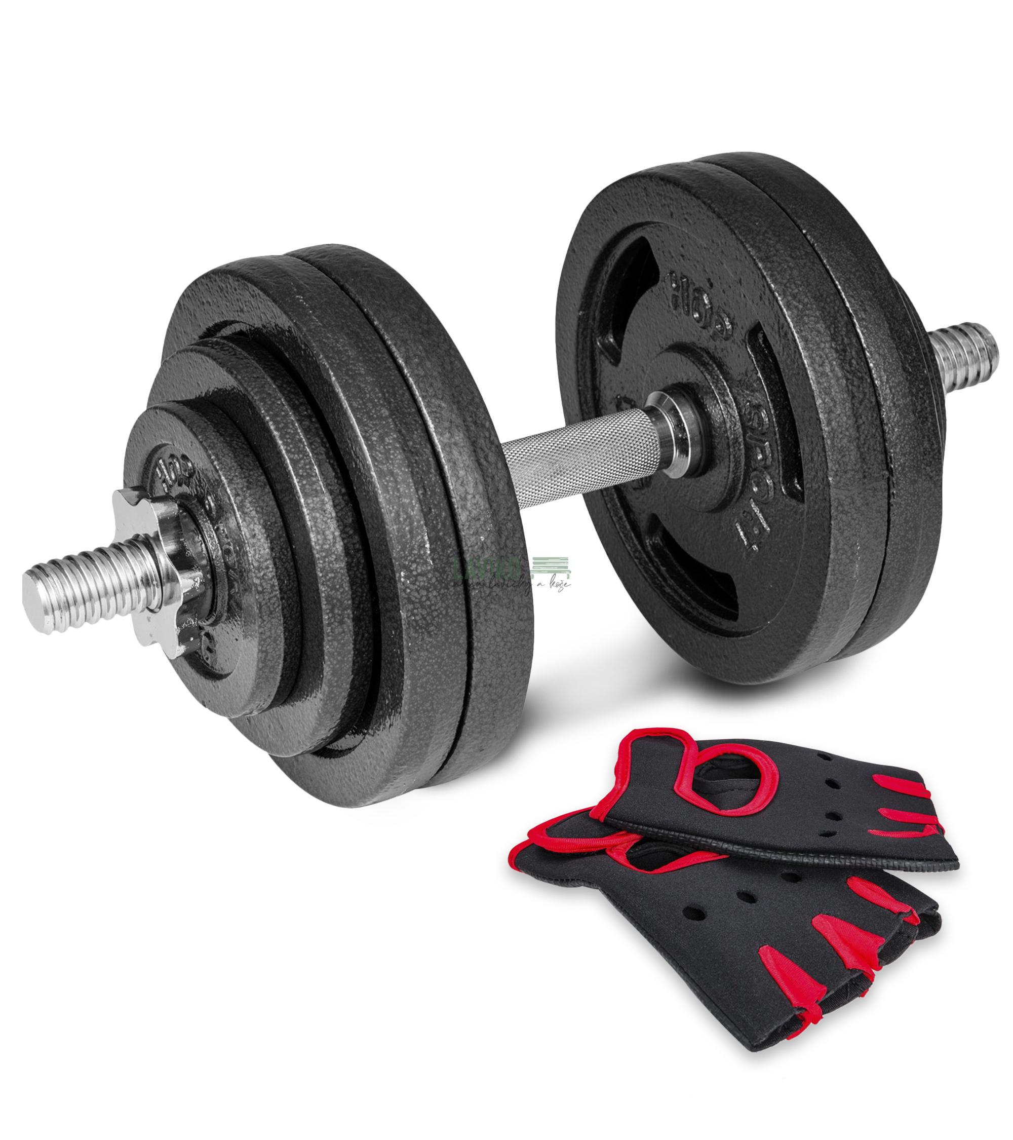 Litinový nakládací činkový set BOJGA, 1 x 30 kg