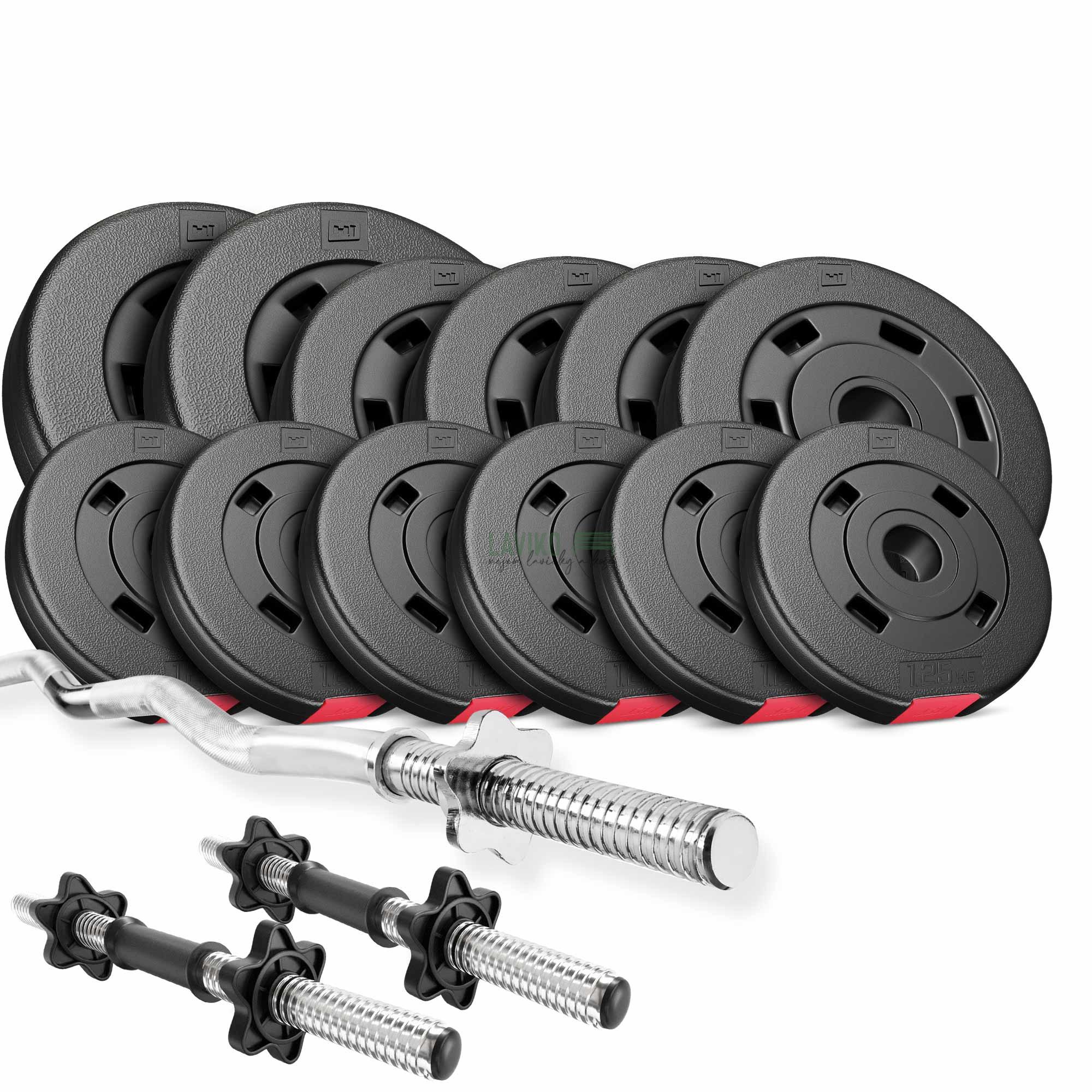 Nakládací činkový set FARAGO, 36 kg