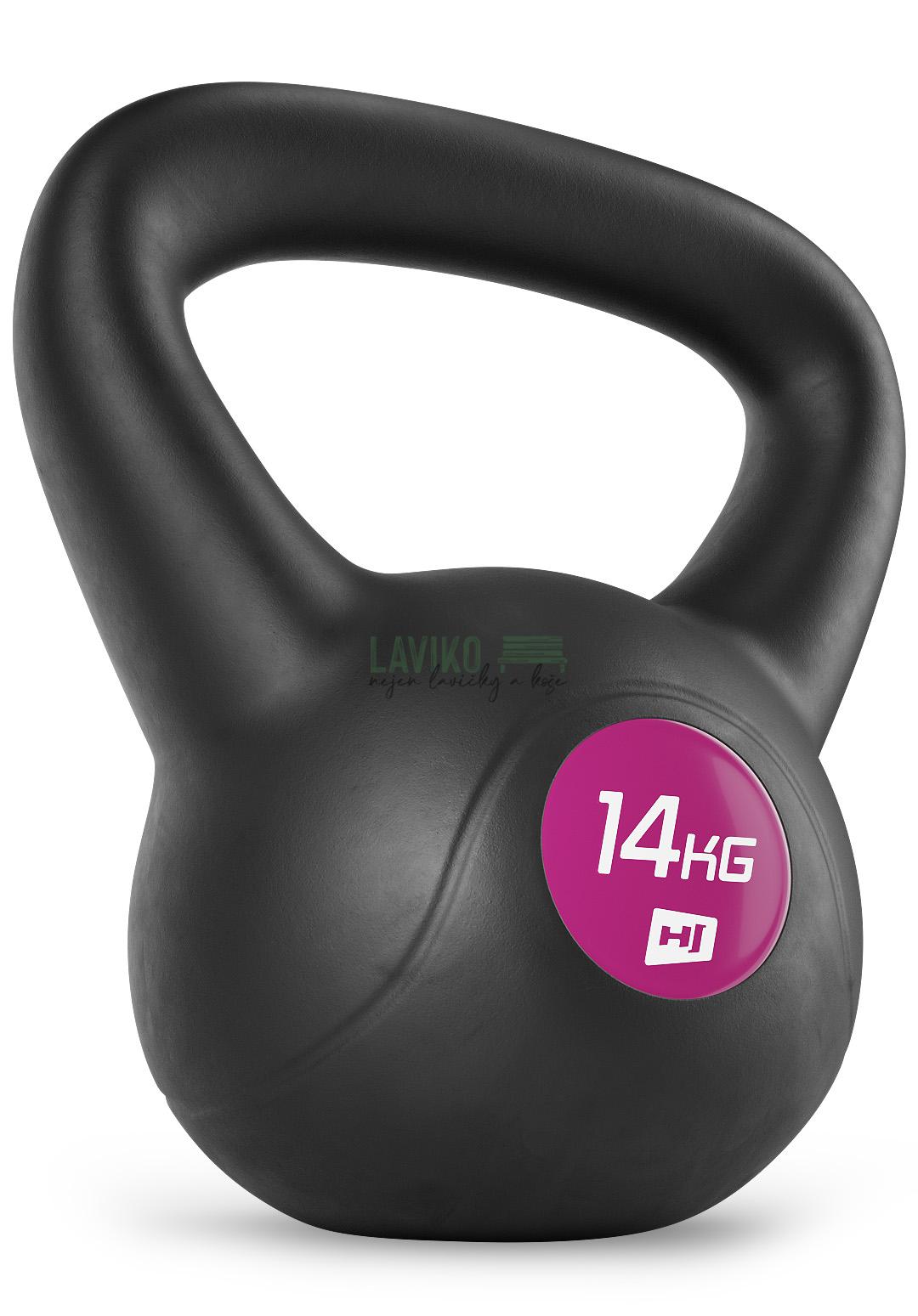 Vinylová činka Kettlebell, 14 kg