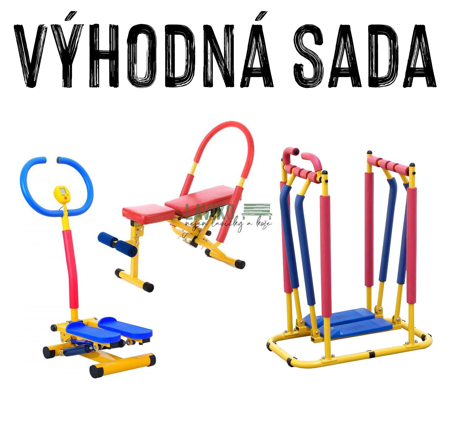 VÝHODNÁ SADA - 3x Dětský posilovací stroj