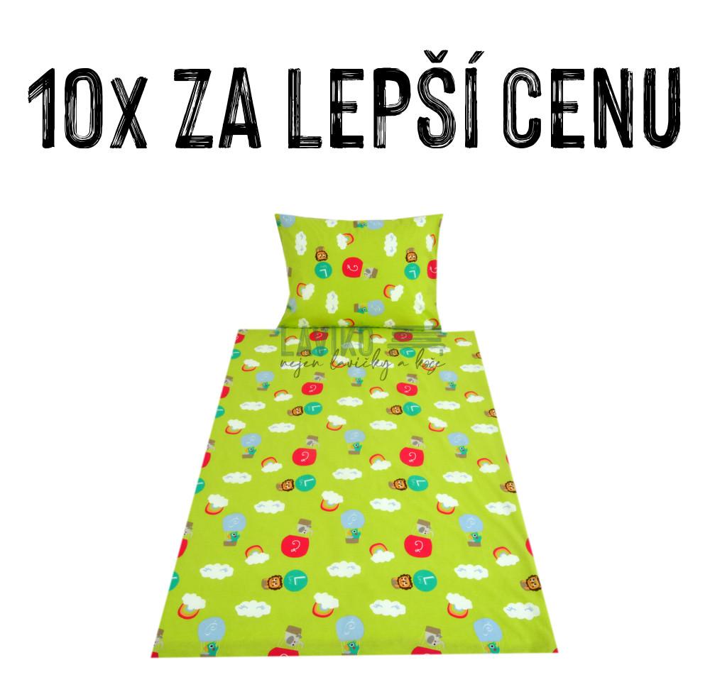 VÝHODNÁ SADA - 10x Dětské bavlněné povlečení V BALÓNU
