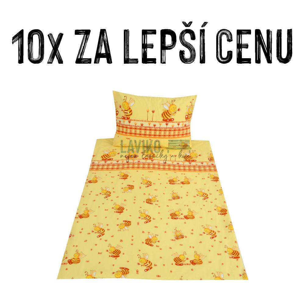 VÝHODNÁ SADA - 10x Dětské bavlněné povlečení ČMELDA