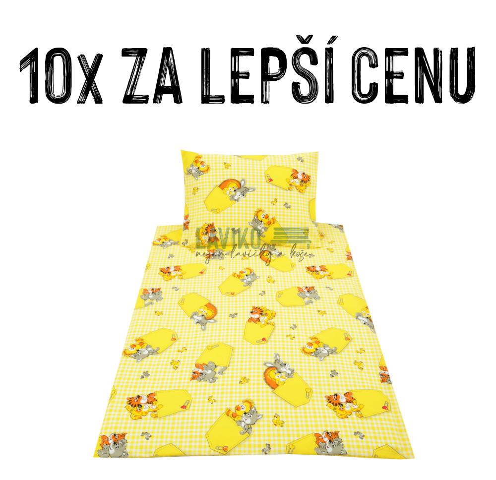 VÝHODNÁ SADA - 10x Dětské bavlněné povlečení V KAPSE