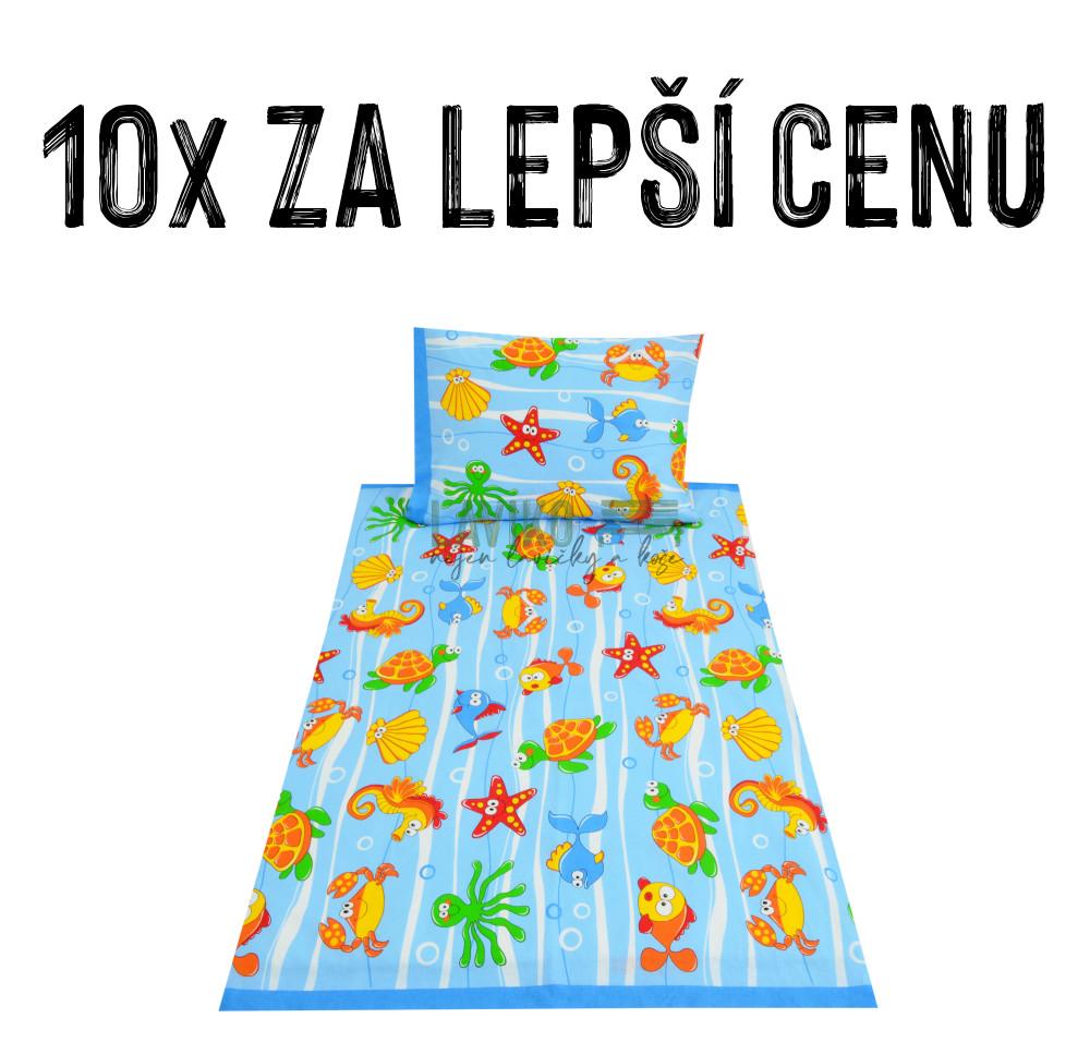 VÝHODNÁ SADA - 10x Dětské bavlněné povlečení POD MOŘEM