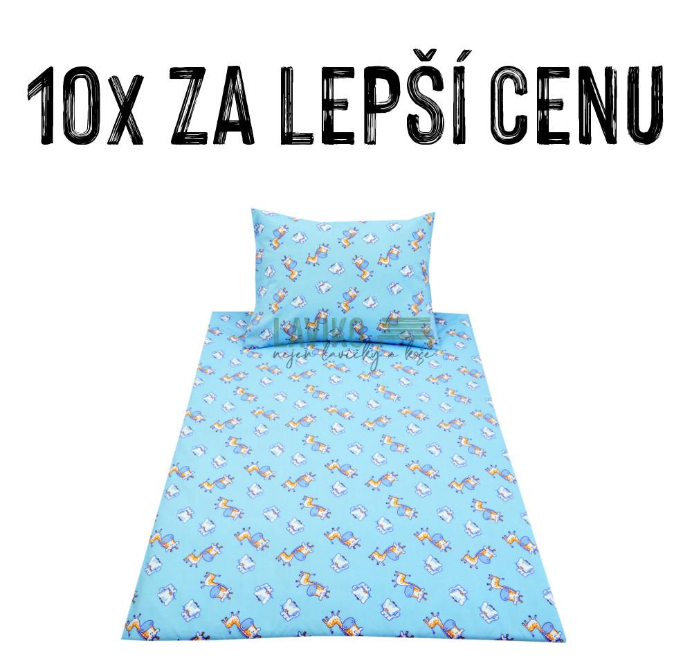 VÝHODNÁ SADA - 10x Dětské bavlněné povlečení ŽIRAFA
