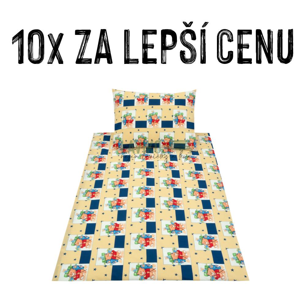 VÝHODNÁ SADA - 10x Dětské bavlněné povlečení MEDVÍDCI