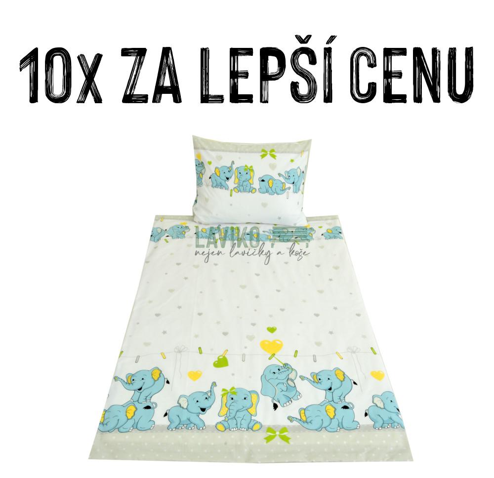 VÝHODNÁ SADA - 10x Dětské bavlněné povlečení SLŮŇÁTKA