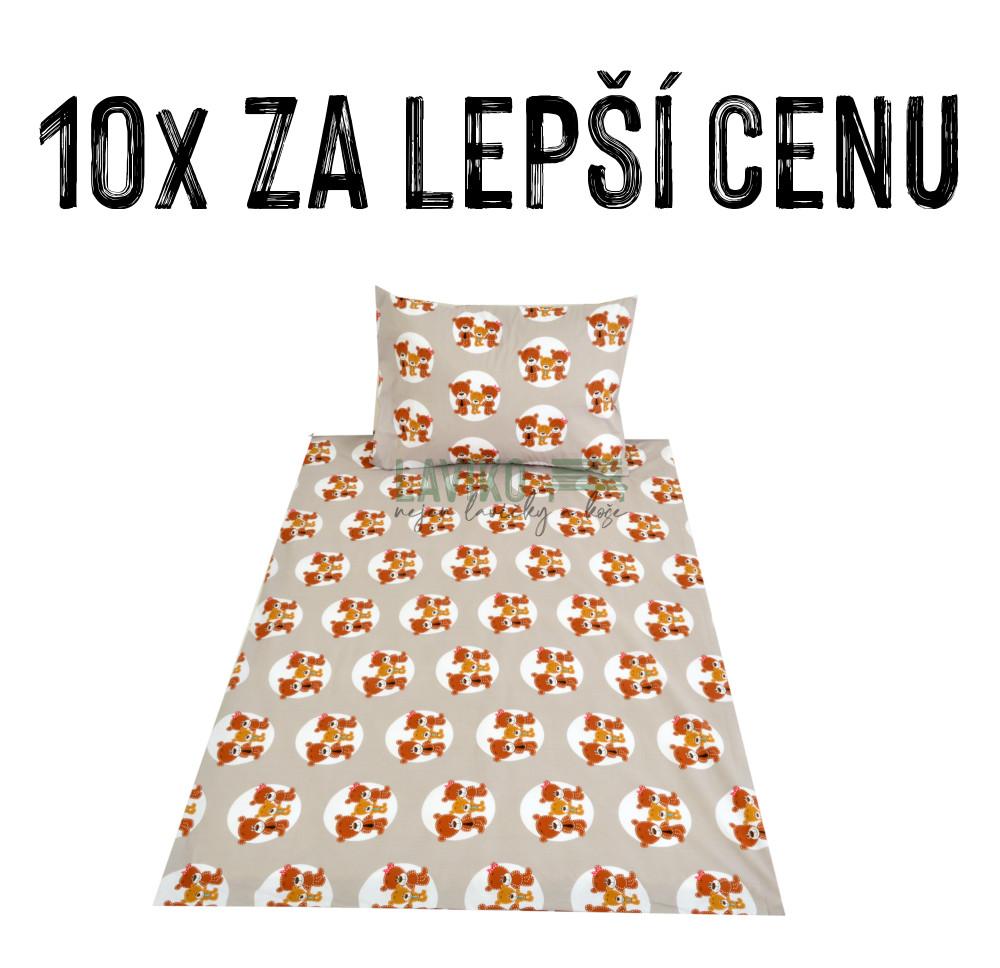 VÝHODNÁ SADA - 10x Dětské bavlněné povlečení MEDVĚDÍ BRATŘI