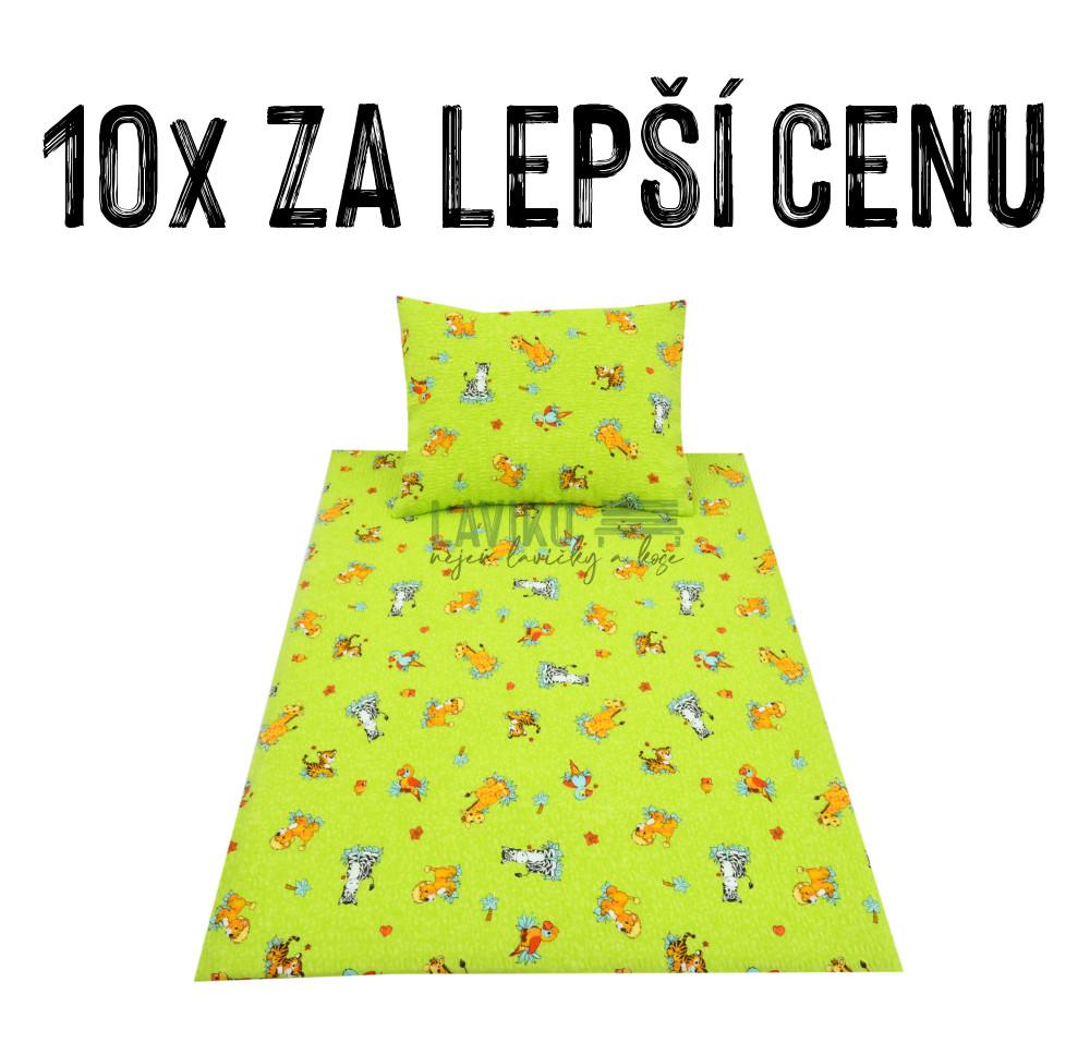 VÝHODNÁ SADA - 10x Dětské krepové povlečení AFRIKA