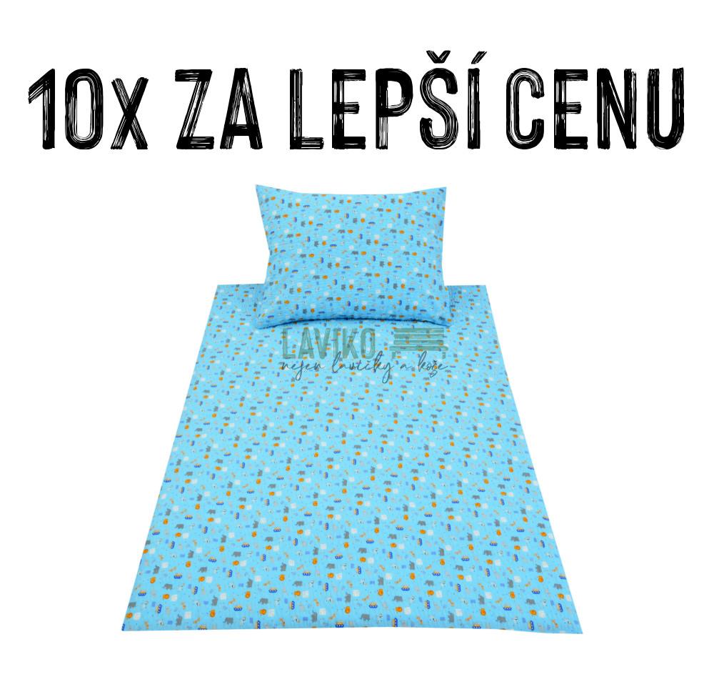 VÝHODNÁ SADA - 10x Dětské krepové povlečení LODIČKY
