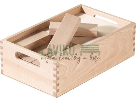 Sada dřevěných stavebních kostek PANELY