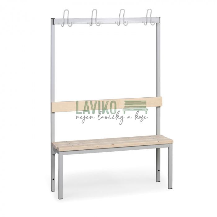 Šatní lavička DIANA, 100 cm, s věšákem