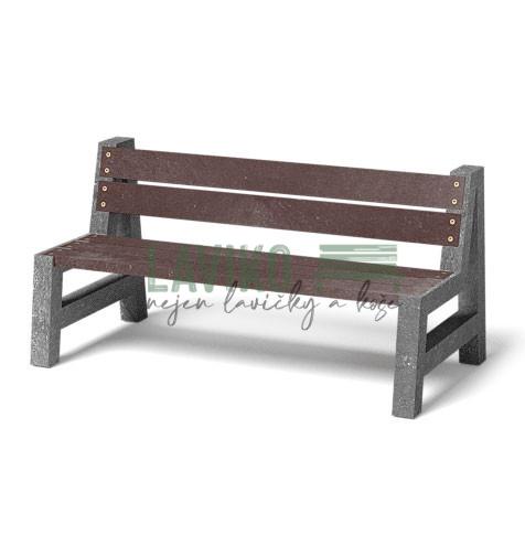 Venkovní lavička ZAŇA, recyklát