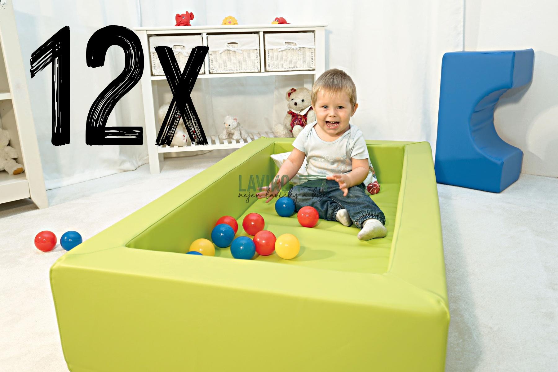 VÝHODNÁ SADA - 12x Molitanová postýlka BATOLE s matrací