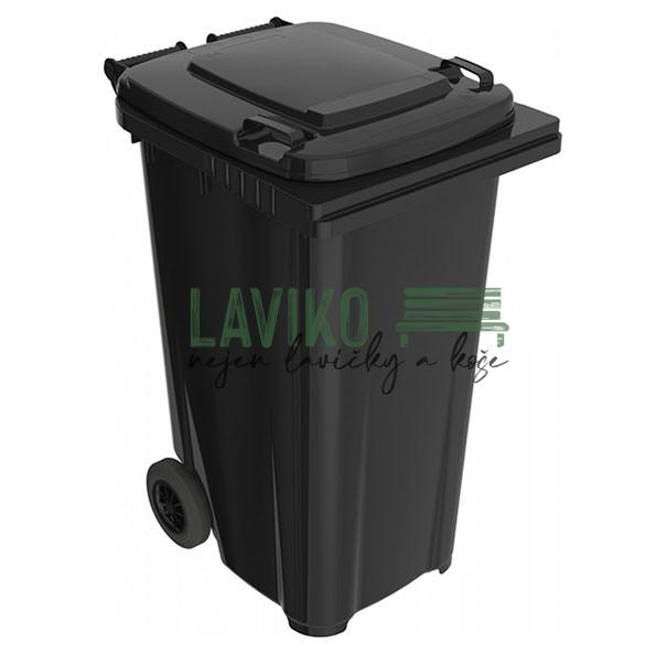 Plastová popelnice ČERNÁ, 240 litrů