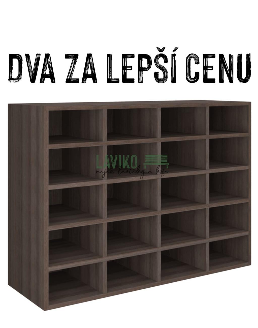 VÝHODNÁ SADA - 2x Botník DEMARCO, dub šedý