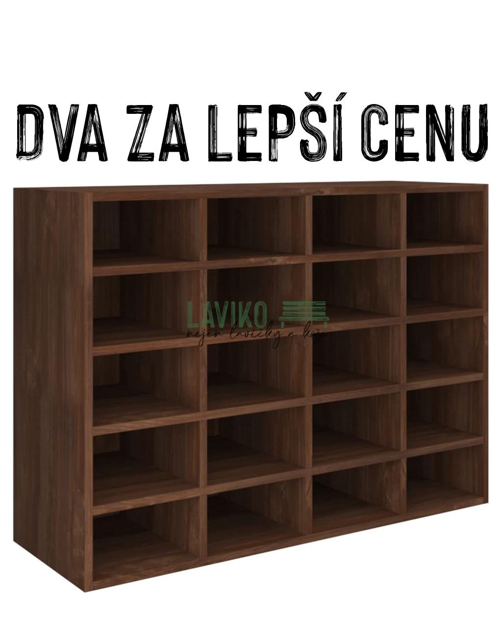 VÝHODNÁ SADA - 2x Botník DEMARCO, dub hnědý