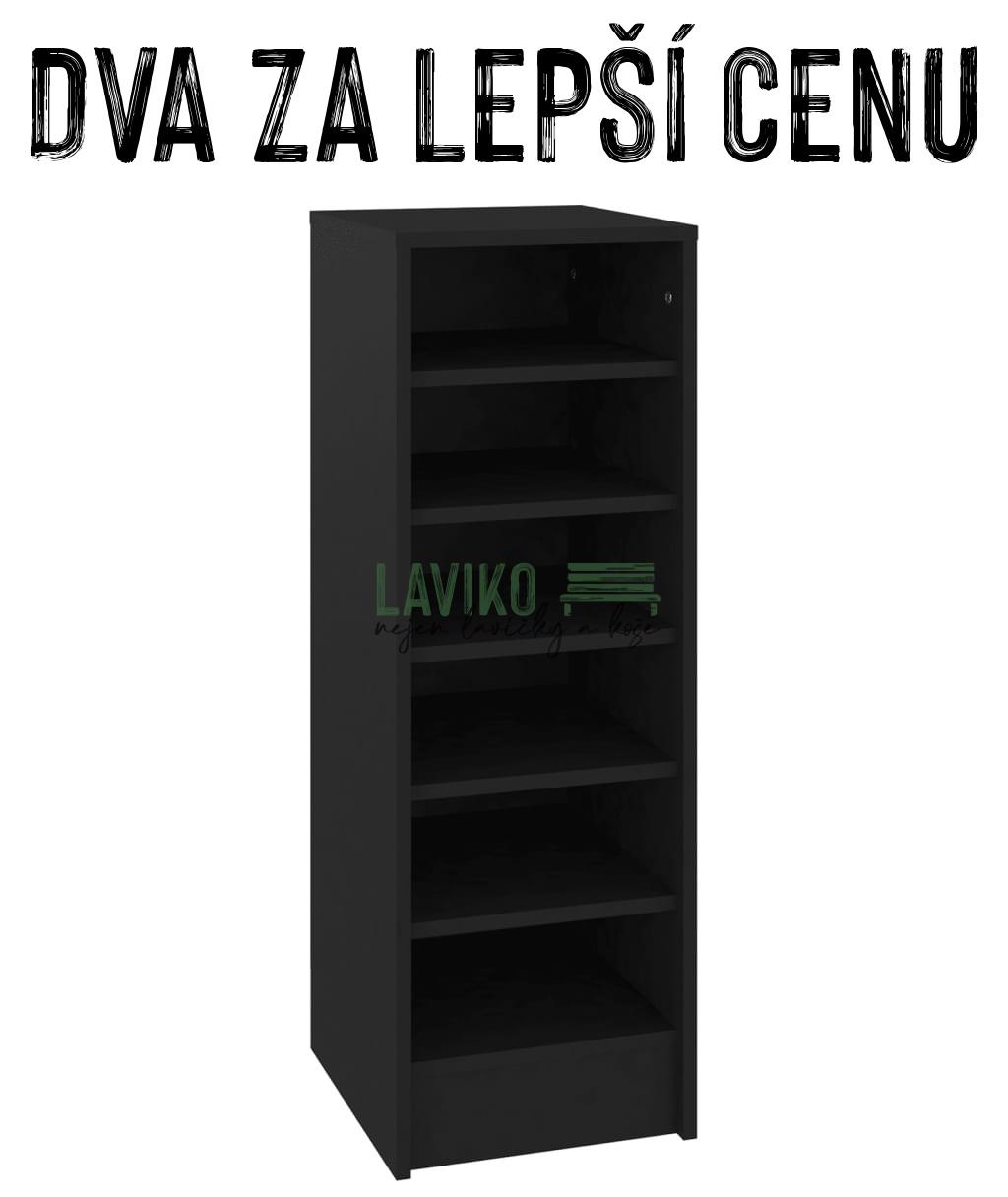 VÝHODNÁ SADA - 2x Botník DEROZEN, černá