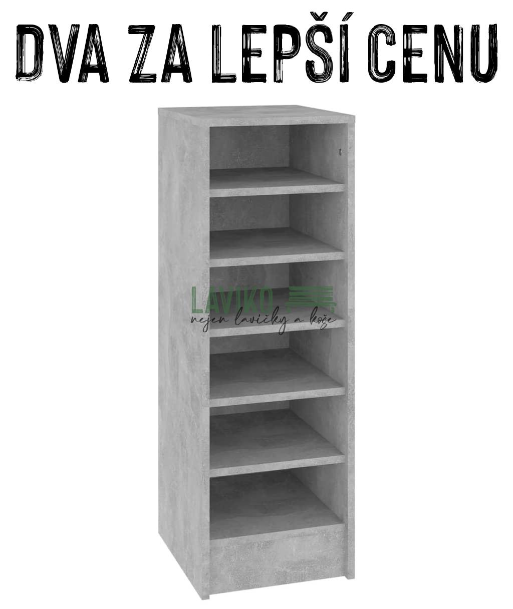 VÝHODNÁ SADA - 2x Botník DEROZEN, šedá