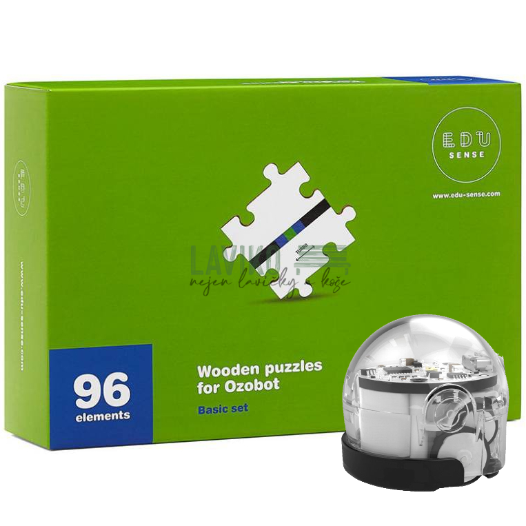 Ozobot BIT 2.0, bílý + programovací sada PUZZLE