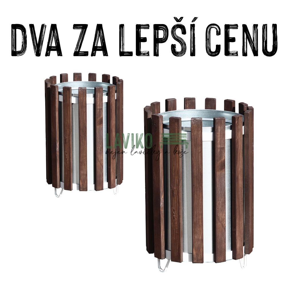 VÝHODNÁ SADA - 2x Odpadkový koš JANTAR, 45 litrů
