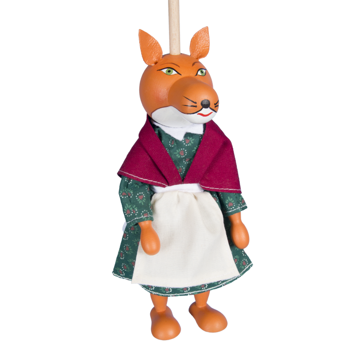 Česká loutka bez nití - Liška VERUNKA, 20 cm