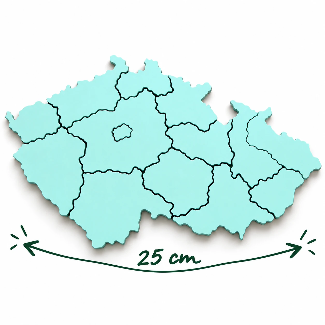 LavikoLab Slepá mapa ČR, malá