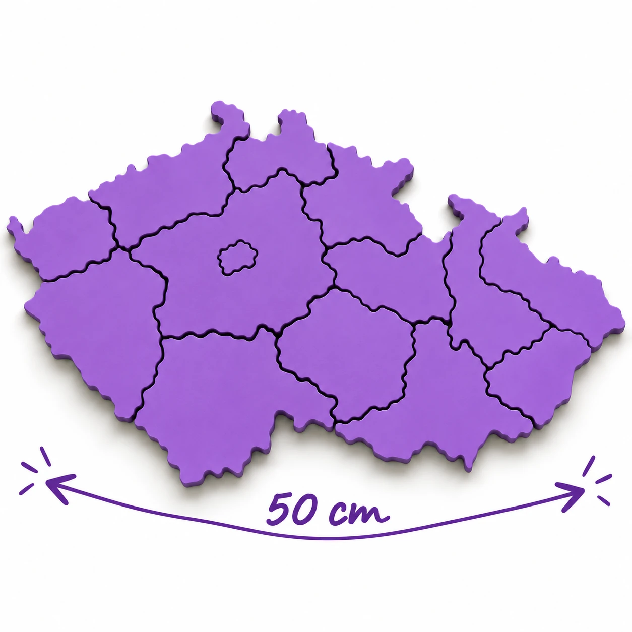 LavikoLab Slepá mapa ČR, velká