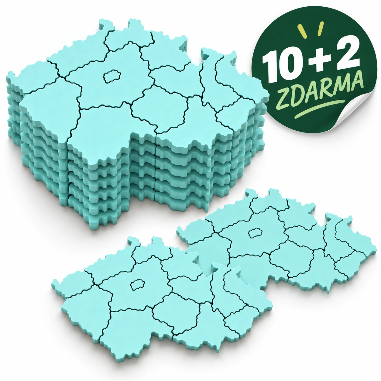 ŠKOLNÍ SADA 10+2 ZDARMA - LavikoLab Slepá mapa ČR, malá