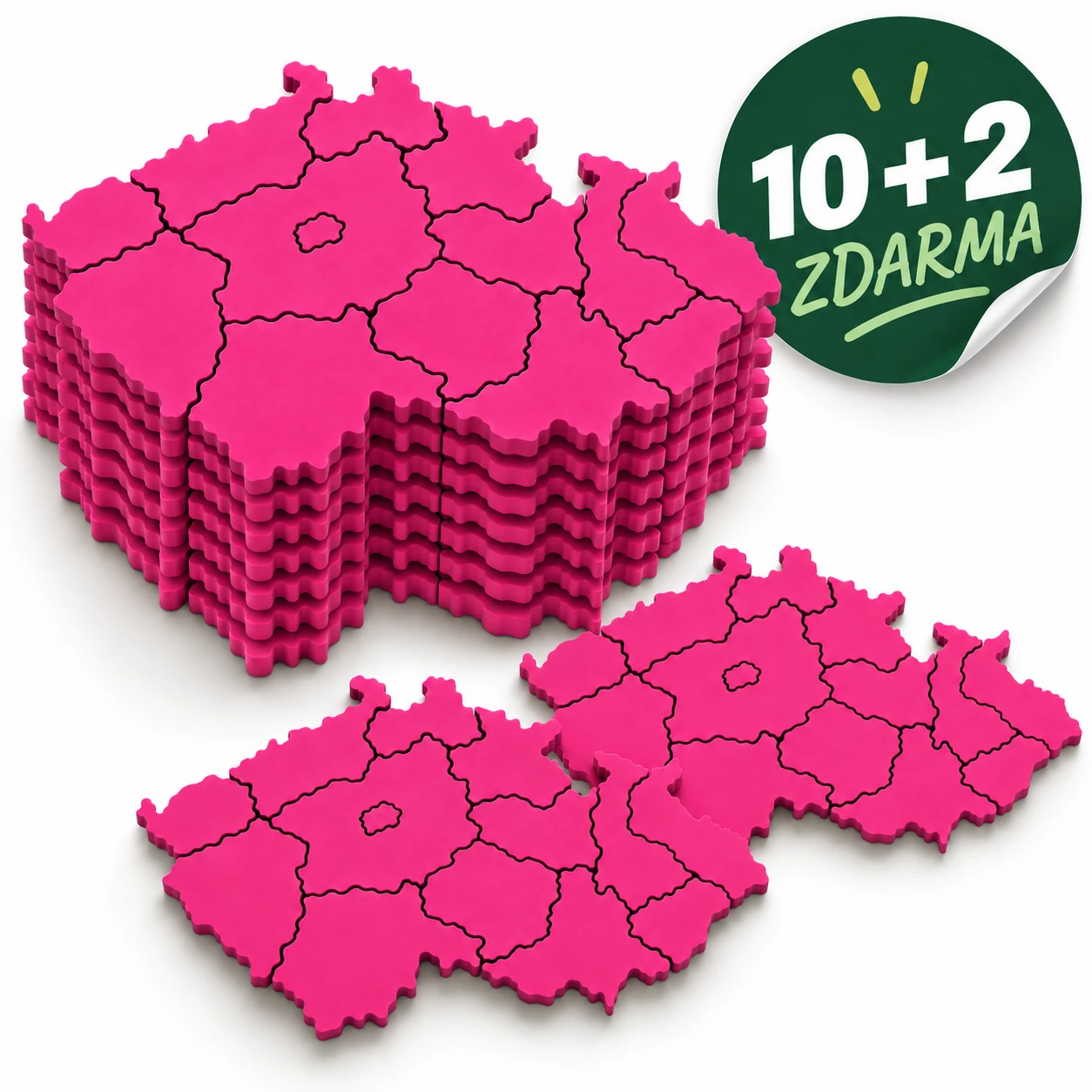ŠKOLNÍ SADA 10+2 ZDARMA - LavikoLab Slepá mapa ČR, střední