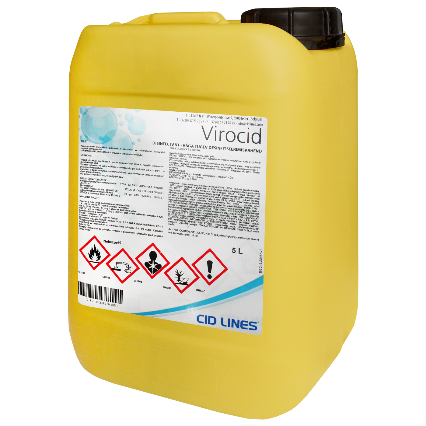 Virocid, 5 litrů