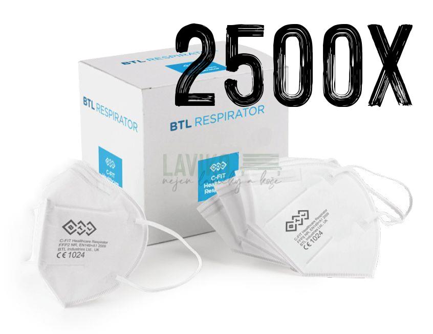 Respirátor HEALTHCARE C-FIT BTL, FFP2, 2500 ks